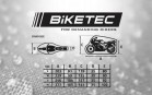 Biketec Aquatec czarny/szary, rozmiar XL - wodoodporny pokrowiec na motocykl
